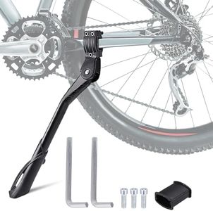 Hejo Bike Kickstand, Adjustable Bike Stand Kick, Stable Universal Bicycle Kickstand 24-29 Inches for Mountain Bike Road Bike Bicycle (Three-Hole Pattern, Black)