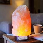Global Aroma Natural Himalayan Rock Salt Lamp for Vastu, Feng Shui, Healing, Peace & Harmony, Gifting (Natural/Orange 2 to 3 KG.)