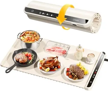 LNNIW Warming Mat for Food,Food Warming Mat,Electric Warming Tray for Buffets Party and Home Daily Use,Heating Fastly in 10s,Portable Design,Timed Function for Your Family.