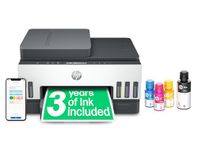 HP 28B75A Smart Tank 7305 Wireless All-in-One Printer, up to 3 years of ink included, mobile print, scan, copy & automatic document feeder, Grey