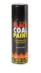 Black Coal Paint Spray for Gas COALS,Stove,Grate,Fireplace Wood OR Multi Fuel APPLIANCES,FIRE Backs,Basket,Pipe,Flue,BBQ,and DIY