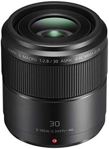 PANASONIC LUMIX G Macro Lens, 30MM, F2.8 ASPH., MIRRORLESS Micro Four Thirds, MEGA Optical I.S., H-HS030 (USA Black)