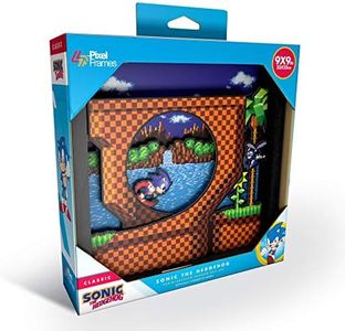 Sonic The Hedgehog Pixel Frame Loop Scene 9x9 Shadow Box Art (Big)