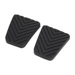 Rubber Brake Clutch Pedal Pad Set, Textured Surface, Fit for Mitsubishi Mirage Eclipse 3000GT, Improve Pedal Grip and Comfort