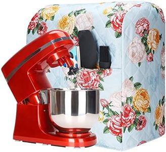 Kitchen Aid Stand Mixer Cover with Pockets, 5-7 Quart Mixer Dust Cover Compatible with Kitchenaid Mixers, Hamilton Mixers, Fits All Tilt Head & Bowl Lift Models TFC362