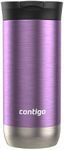 Contigo Huron 2.0 Stainless Steel Travel Mug with Leak-Proof SnapSeal Lid, Vacuum-Insulated Tumbler for Coffee and Tea, Pansy, 16 oz (473 mL)