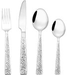 32PCS Silverware Set, Heavy Duty Stainless Steel Flatware Set for 8, Food-Grade Tableware Cutlery Set, Utensil Sets for Home Restaurant, Mirror Finish, Dishwasher Safe