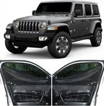 Able Elegant Car Sun Shade Curtains with Zipper for Jeep Wrangler Set of 8 Pcs