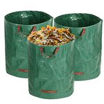 3-Pack 72 Gallon Lawn Garden Bags,Reusable Extra Large Leaf Bags Yard Waste Bags Paper Waste Management Bagster Recycling Bag Trash Bags