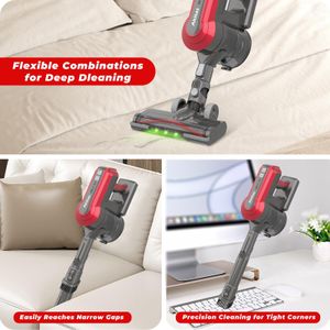Akitas V10A Cordless Vacuum Cleaner – 450W, 45kPa, 60min Runtime, LED Brush
