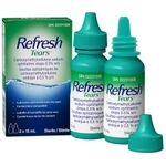 REFRESH TEARS Ophthalmic Solution, Lubricant Eye Drops For Dry Eye Relief, Compatible With Lenses 2 X 15ml