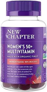 New Chapter Women’s 50+ Multivitamin Gummies – 66% Less Sugar, Women’s Healthy Aging Gummy Vitamins with Vitamin C, B Vitamins & Zinc, Non-GMO, Gluten Free, Berry Citrus Flavored, 90 ct