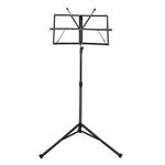 Blueberry R-006 Folding Music Stand/Book Stand Professional Collapsible Orchestra Portable and Light weight Suitable for Instrumental Performance with Carry Bag