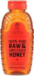 Nature Nate’s 100% Pure Raw & Unfiltered Organic Honey; 32-oz Squeeze Bottle - 6 Pack; Made by Brazilian Bees; Enjoy Honey’s Balanced Flavor and Wholesome Benefits