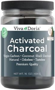 Viva Doria Virgin Activated Charcoal Powder, Coconut Shell Derived, Food Grade, 454 g (16 Ounce)