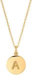 Kate Spade New York Gold-Tone Alphabet Pendant Necklace, 18"