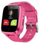 XPLORA Kidzi - Watch Phone for children 4G - Calls, Messages, Kids School Mode, SOS function, GPS Location, Camera and Pedometer - Including 3 months free subscription (PINK)