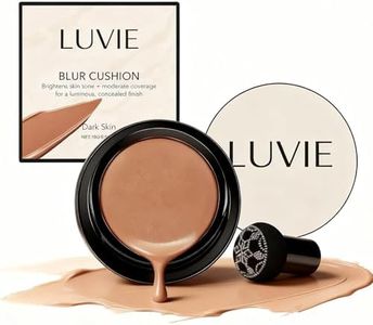 Cushion Foundation, 2026 New Mushroom Head Air Cushion Cc Cream Foundation, Bb Cream Foundations, Makeup Foundation for Older Women, Long-Lasting and Evens for Light/Medium Complexions (brunet brown)