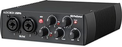 PreSonus AudioBox 96 - USB, Audio interface, For Recording, Streaming, Podcasting with Music Production Software Bundle including Studio One Pro, Ableton Live Lite DAW