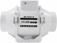 VENTS UK 4 inch Loft Mounted Inline Shower Ceiling Powerful Ventilation Damp Control 100mm In Line Bathroom Extractor fan with Run On Timer 100 mm Silent In-line Toilet Ventilator