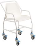 NRS Healthcare Height Adjustable Mobile Shower Chair