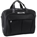 McKleinUSA 74565 Pearson Expandable Double Compartment Briefcase, Black