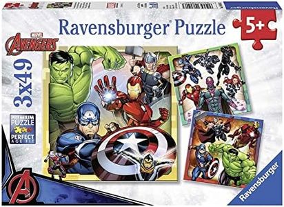 Ravensburger Marvel Avengers Assemble, 3X 49pc Jigsaw Puzzles