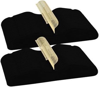 Velvet Short Neck Hangers - Heavy-Duty, Non-Slip Felt Surface, Space-Saving Design with Anti-Slip Grooves & Shoulder Shape, 360° Rotating Hooks, Durable for Coats, Shirt& Dresses