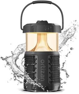 Ortizan Altavoz Bluetooth Portátil Potente，Lámpara de Camping，IPX7 Resistente al Agua, 24H de duración de la batería, para el hogar y al Aire Libre.