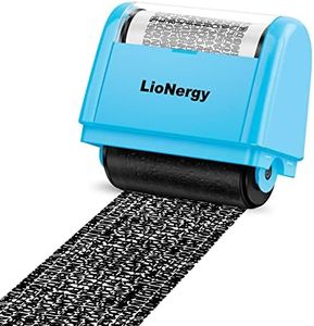 Identity Protection Roller Stamp Lionergy Wide Roller Identity Theft Prevention Security Stamp Blue