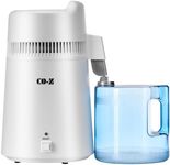 CO-Z Countertop Water Distiller, 6L Distilled Water Maker for Drinking Water Purification, 900W Portable Water Purifier Machine Home Office Travel, White