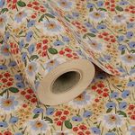 Aimyoo Watercolor Floral Kraft Wrap