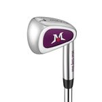 MAZEL Mini Driver/Iron Golf Clubs Swing Trainer Aid to Improve Your Hitting Accuracy & Speed (Purple, Mini Iron)