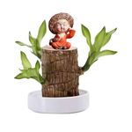 Brazilian Wood Plant,Brazilian Lucky Wood Plant,with Pot Hydroponic Potted Plant Stump,for Desk Decoration,Brazilian Wood Plants Purifying Indoor Air, Desktop Plant for Indoor Cultivation (B)