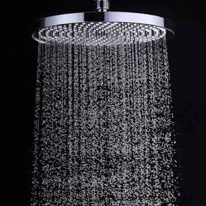 Decaura WELS Round Overhead Rain Shower Head Large Adjustable 10 Inch Rainfall Shower Head (Chrome)