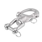 316 Stainless Steel Snap Shackles Quick Release Swivel Jaw Snap Sailing Shackle for Sailboat Spinnaker Halyard(128mm)