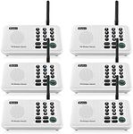 Wuloo Intercoms Wireless for Home 5280 Feet Range 10 Channel 3 Code, Wireless Intercom System for Home House Business Office, Room to Room Intercom, Home Communication System (6 Units Set, White)