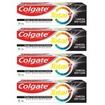 Colgate Total 120gm x 4pcs (480gm) Charcoal Deep Clean Toothpaste, Antibacterial Toothpaste, Stronger 12-Hour Anti-Germ Protection, Whole Mouth Health, World's No. 1* Germ-fighting Toothpaste