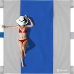 Seaview 180° Sand Free Beach Blanket. Extra Large 7' x 9' Beach Blanket Waterproof Sandproof. Compact Sandproof Beach Mat Made of Durable Parachute Nylon