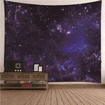 UNZYE Mens Tapestry Funny Tapestries For Bedroom Aesthetic Trippy Galaxy Pattern Wall Cloth Decor Room Tapestries Aesthetic Purple Blue Blanket Fabric Art Decorations 200x150CM