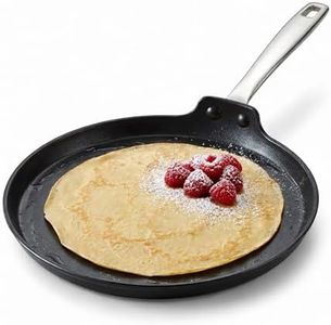 Alva Maestro Ceramic Nonstick Crepe Pan, 10 Inch Pancake Pan and Egg Pan, PFAS-Free Flat Griddle Pan, Induction Compatible Oven Safe Breakfast Pan for Crepes, Pancakes, Eggs and Blinis