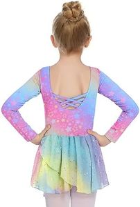 Arshiner Kids Girls Classic Long Sleeve Leotard Dance Ballet Dress