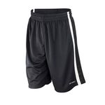 Spiro Men's Basketball Quick Dry Shorts - Black/White, Small