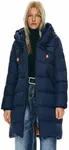 Orolay Women's Thickened Winter Down Coat Hooded Puffer Jacket Navy XXL