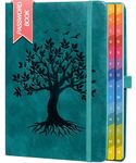 ZXHQ Password Book with Colorful Alphabetical Tabs, 8.4" x 5.8" Hardcover Password Keeper Organizer for Managing Internet Website Addresses and Logins - SeaGreen