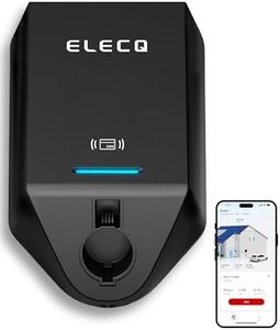 ELECQ Home EV Charger Level 2, Active Load Management, Solar Charging Modes, OCPP Compatible & Future-Proof, 50A Hardwired EVSE with J1772 Connector