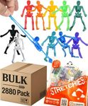 UpBrands 2880-Pack Stretchy Skeleton Toys for Kids – Bulk Halloween Party Favors, Non-Candy Trick-or-Treat Giveaways, Classroom Prizes, Carnival & Event Goodie Bag Fillers