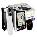 Ultimate Health Boost Bundle: Blood Pressure Monitors, Pulse Oximeter, Digital Thermometer, bundle Includes a Heart Rate Monitor and Infrared Thermometer Gun for adult and Baby, pulse oximeter nhs uk