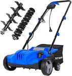 BILT HARD Dethatcher Scarifier Electric Powered, 12 Amp Copper Motor 13 inch Raking Width, 8 gal Thatch Bag, 2 in 1 Walk Behind Thatch Removing Machine for Lawn