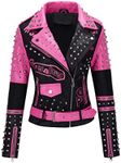 RISISSIDA Studded Leather Jacket Wo